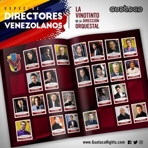 Artistas que conforman la Vinotinto de la dirección orquestal