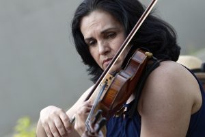 María Fernanda Montero en el homenaje a Aquiles Báez